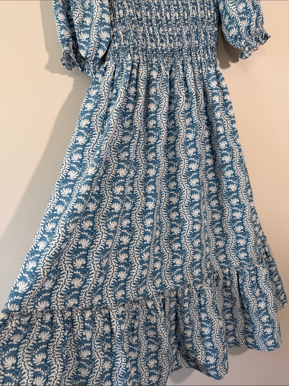 Hill House Nap Dress Blue Floral Smocked Maxi Dress - Women's - Picture 2 of 11